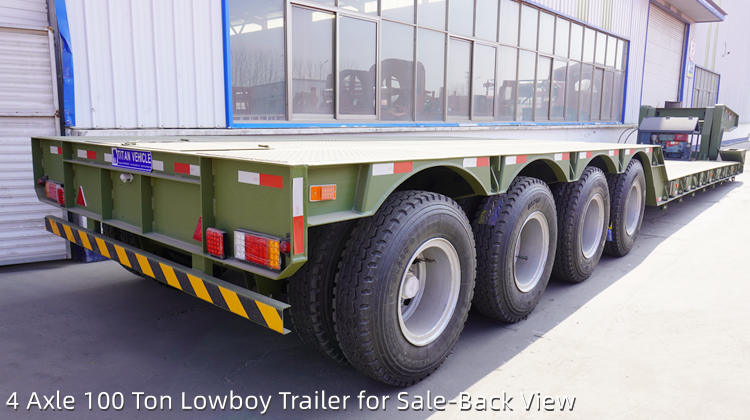 4 Axle 100 Ton Lowboy Trailer for Sale in Tanzania Dar Es Salaam