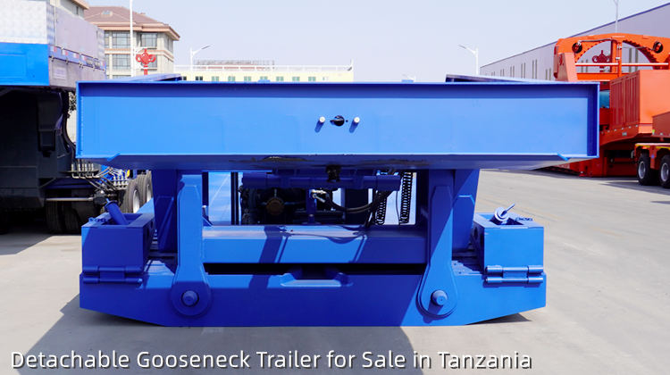 3 Lines 6 Axles 130 Ton Detach Gooseneck |  Detachable Gooseneck Trailer for Sale in Tanzania
