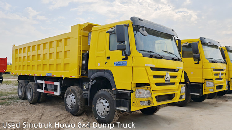  Used Sinotruk Howo 8×4 Dump Truck in Tanzania mtwara