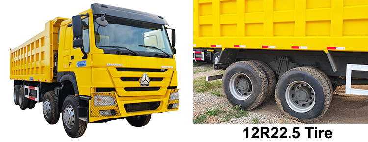  Used Sinotruk Howo 8×4 Dump Truck in Tanzania mtwara