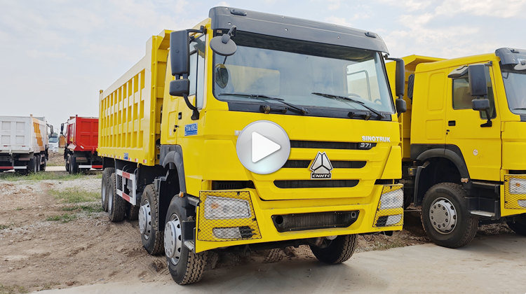  Used Sinotruk Howo 8×4 Dump Truck in Tanzania mtwara