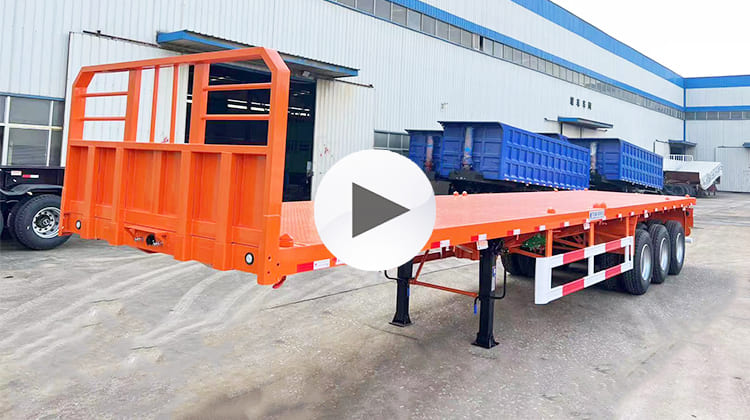 Tri Axle Flatbed Trailer for Sale Near Me in Tanzania, Zanzibar