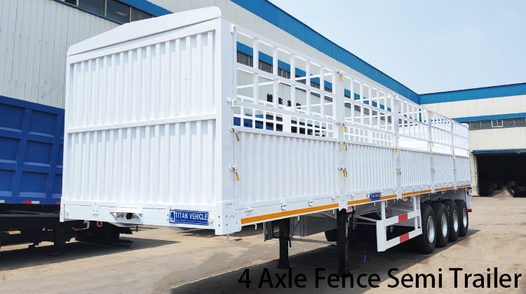 4 Axle Fence Semi Trailer for Sale in Tanzania, Dar es Salaam