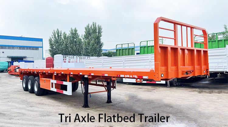 Tri Axle Flatbed Trailer for Sale Near Me in Tanzania, Zanzibar