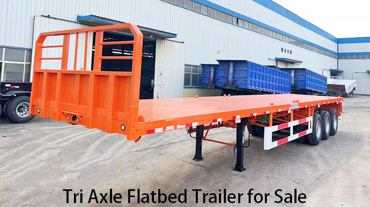 Tri Axle Flatbed Trailer for Sale Near Me in Tanzania, Zanzibar