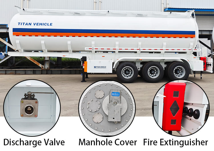 45000 Liters Fuel Tanker Trailer for Sale in Tanzania, Tanga
