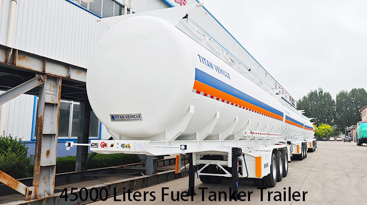 45000 Liters Fuel Tanker Trailer for Sale in Tanzania, Tanga