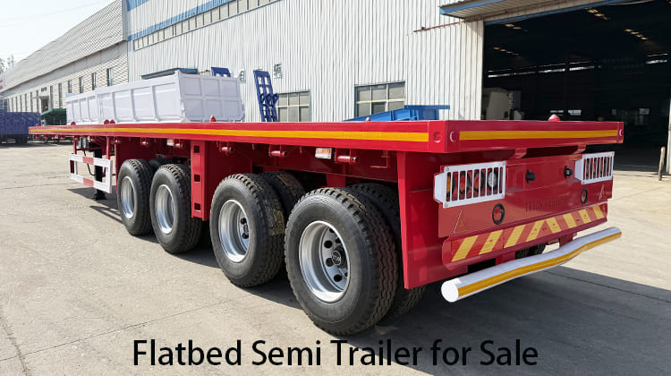 4 Axle Flatbed Semi Trailer for Sale in Tanzania, Lindi