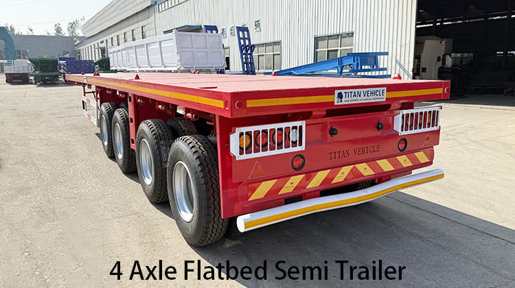 4 Axle Flatbed Semi Trailer for Sale in Tanzania, Lindi