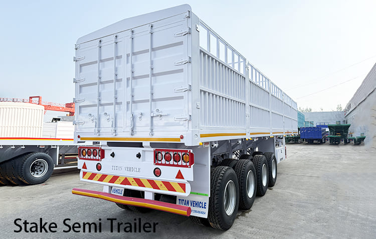 New 4 Axle Stake Semi Trailers for Sale in Tanzania, Zanzibar