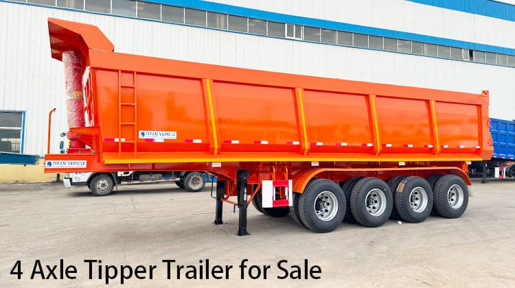 4 Axle Tipper Trailer for Sale in Tanzania, Bagamoyo