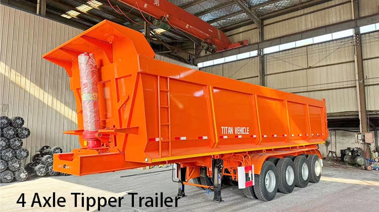 4 Axle Tipper Trailer for Sale in Tanzania, Bagamoyo