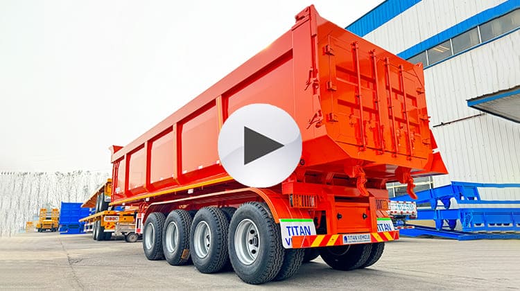 4 Axle Tipper Trailer for Sale in Tanzania, Bagamoyo