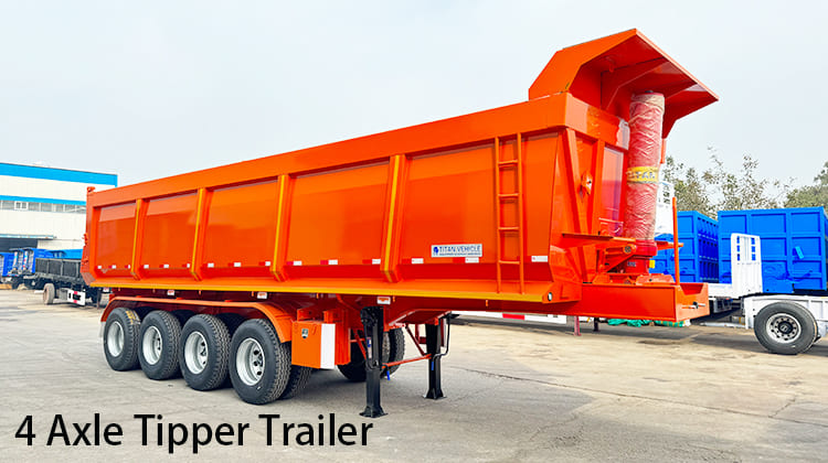 4 Axle Tipper Trailer for Sale in Tanzania, Bagamoyo