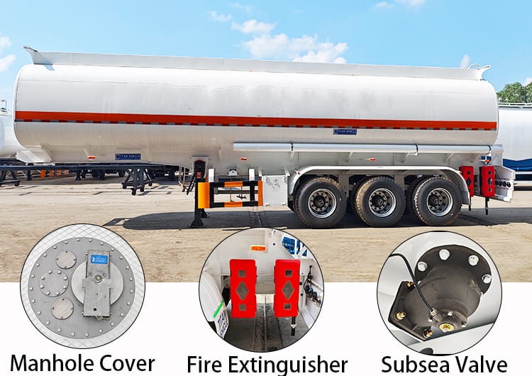 45000 Liters Diesel Fuel Tanker Trailer for Sale in Tanzania, Mtwara