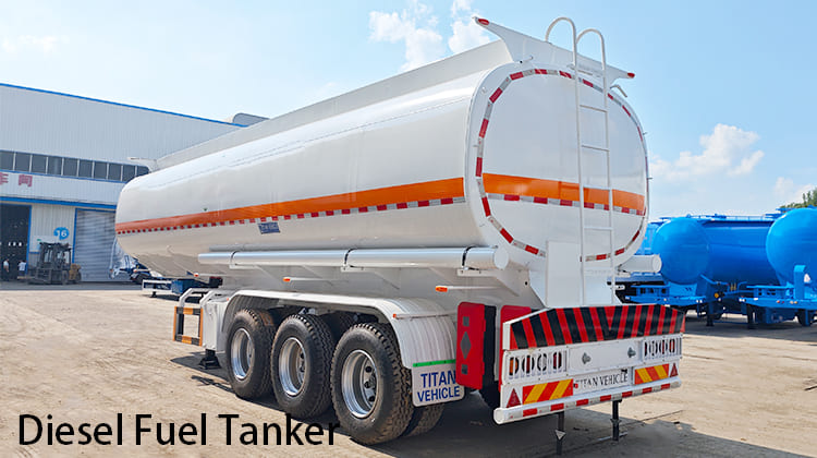 45000 Liters Diesel Fuel Tanker Trailer for Sale in Tanzania, Mtwara