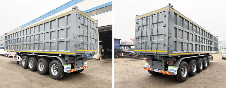 Tri Axle Dump Trailer for Sale in Tanzania, Tanga