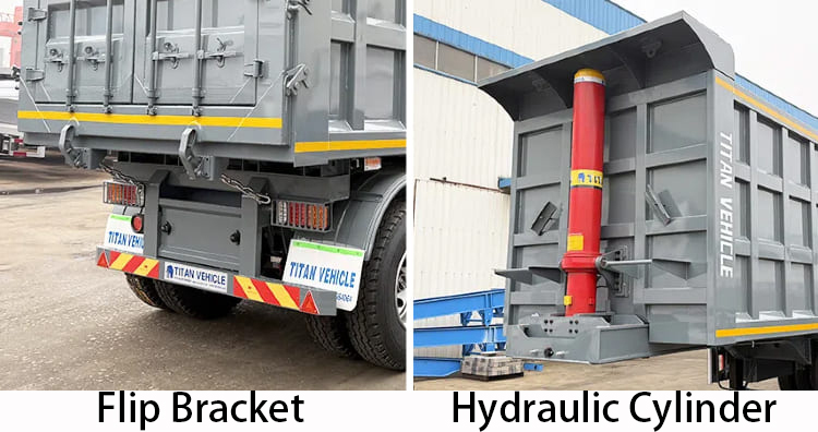 Tri Axle Dump Trailer for Sale in Tanzania, Tanga