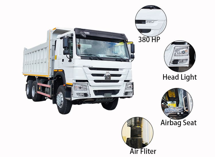 Cheap Used Dump Trucks 380 for Sale in Tanzania, Mtwara