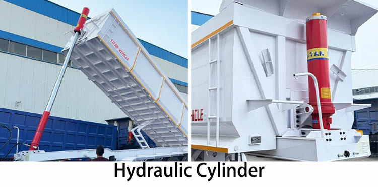 4 Axle 80 Ton Tipper Trailer Manufacturers for Sale in Tanzania, Bagamoyo