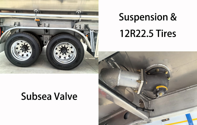 2 Axle Aluminum Fuel Tanker Trailer for Sale in Tanzania, Mtwara