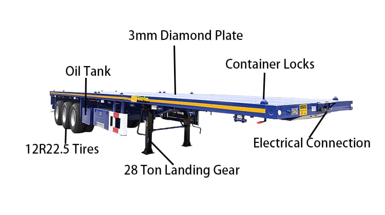 Simba 40Ft Flatbed Trailer for Sale in Tanzania, Dar es Salaam