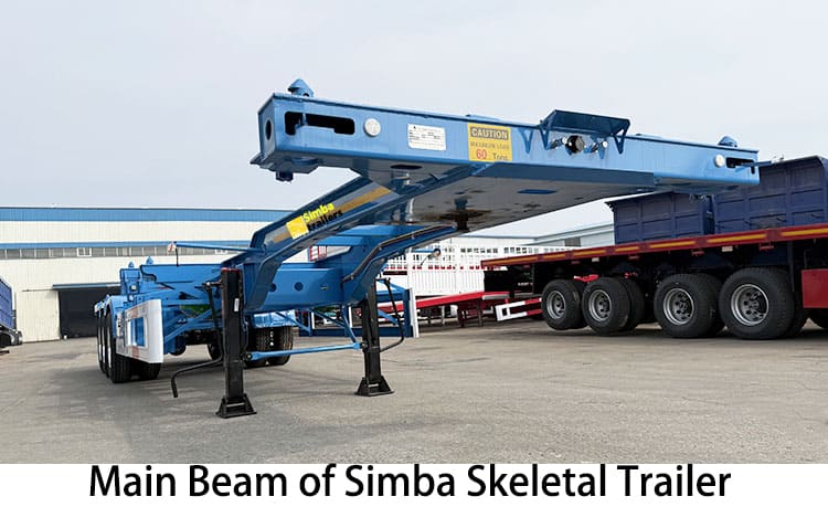 Simba Tri Axle Skeletal Trailer for Sale in Tanzania, Mtwara