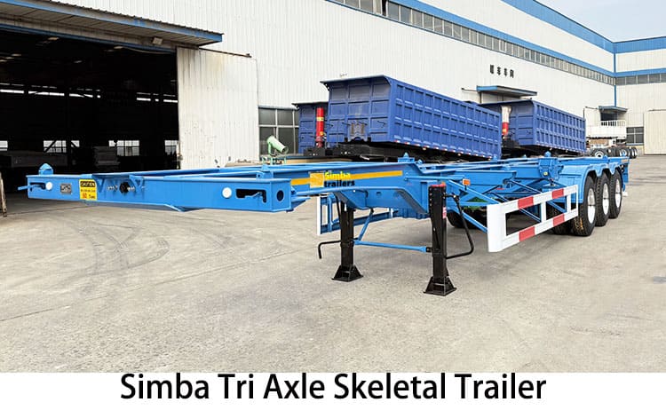 Simba Tri Axle Skeletal Trailer for Sale in Tanzania, Mtwara