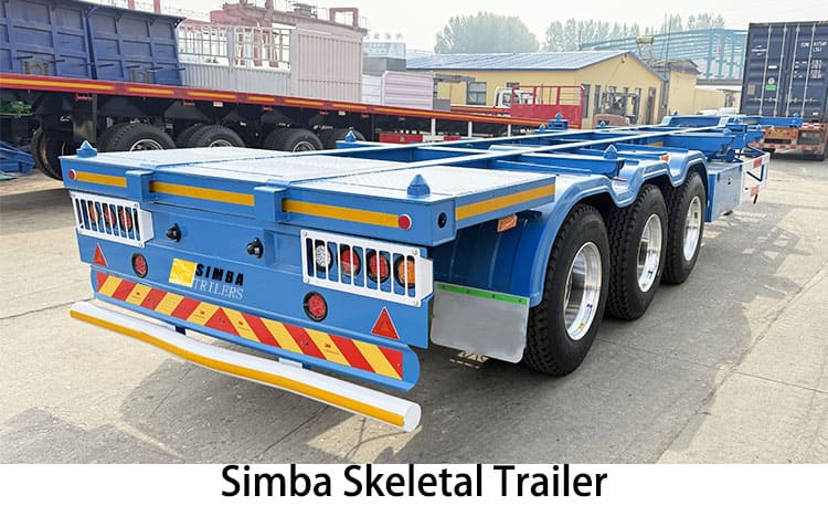 Simba Tri Axle Skeletal Trailer for Sale in Tanzania, Mtwara
