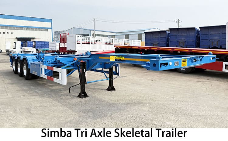 Simba Tri Axle Skeletal Trailer for Sale in Tanzania, Mtwara