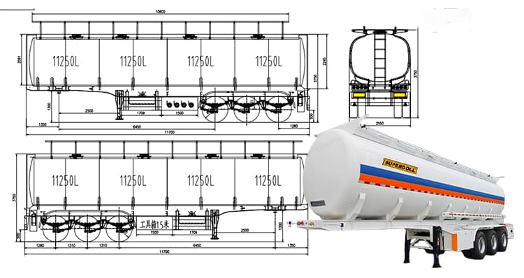 Superdoll Trailer | 45000 Liters Superdoll Fuel Tank Trailer for Sale in Tanzania, Zanzibar