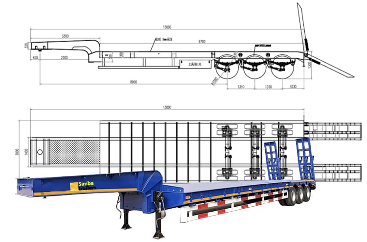 Simba Lowbed Trailers for Sale in Tanzania - Simba Trailer Manufacturing Limited 