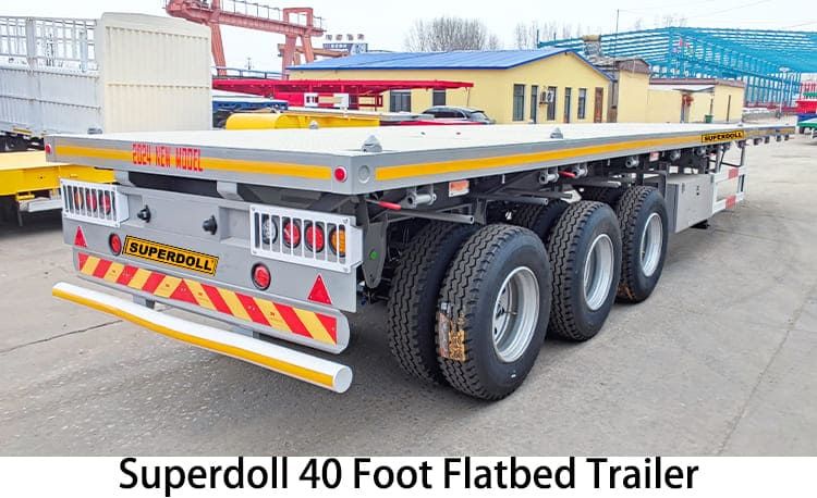 Superdoll 40 Foot Flatbed Trailer for Sale in Tanzania, Bagamoyo