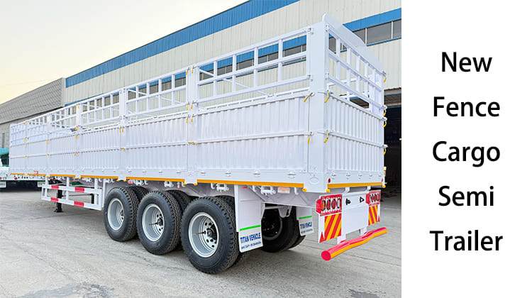 New 80 Ton Fence Cargo Semi Trailer for Sale in Tanzania, Zanzibar