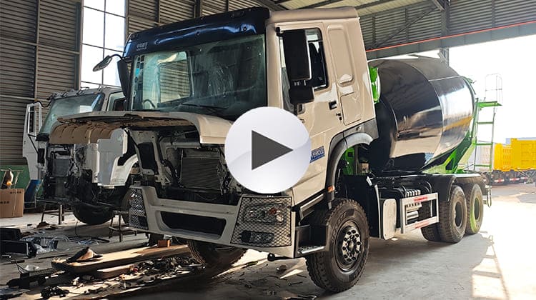 RHD Used Howo Concrete Mixer Truck for Sale in Tanzania, Kilwa Masoko
