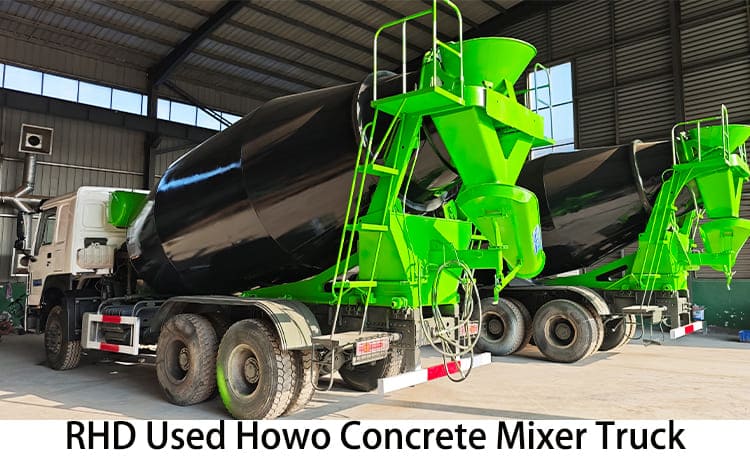 RHD Used Howo Concrete Mixer Truck for Sale in Tanzania, Kilwa Masoko