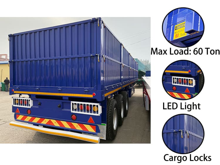 Tri Axle Superdoll Drop Side Trailer for Sale in Tanzania, Tanga
