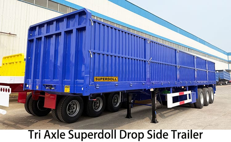 Tri Axle Superdoll Drop Side Trailer for Sale in Tanzania, Tanga