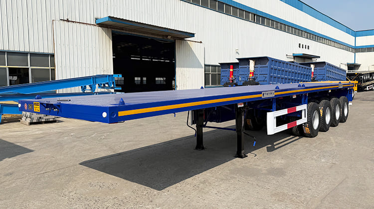 4 Axle Semi Truck Flatbed Trailer Prices for Sale Near Me in Tanzania