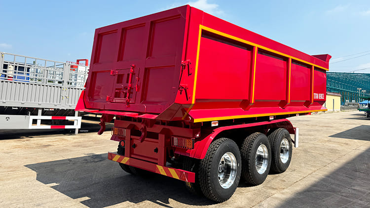 3 Axle Hydraulic Tipper Semi Trailer for Sale in Tanzania