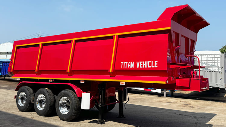 3 Axle Hydraulic Tipper Semi Trailer for Sale in Tanzania