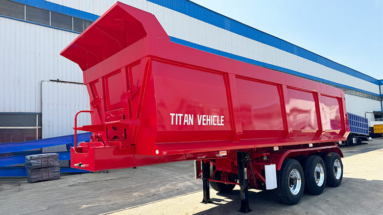3 Axle Hydraulic Tipper Semi Trailer for Sale in Tanzania