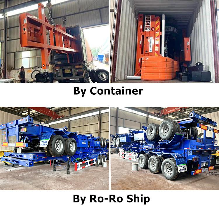 40 Foot/Ft Intermodal Shipping Container Chassis Trailer for Sale in Tanzania