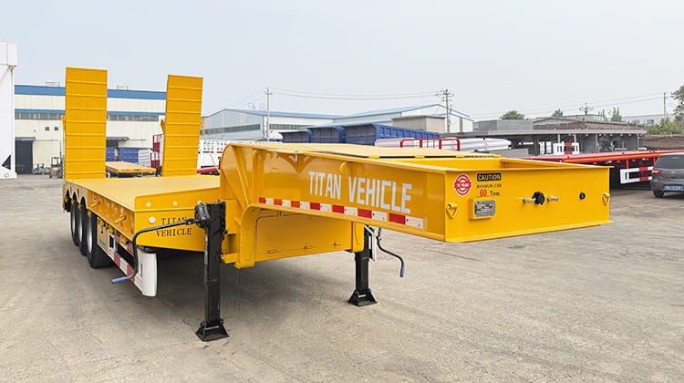 3 Axle 40 Feet Semi Lowbed Trailer Price for Sale in Tanzania