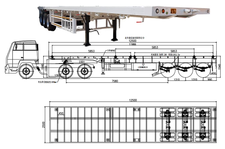 CIMC Trailer Manufacturer - CIMC Flatbed Trailers Prices for Sale in Tanzania