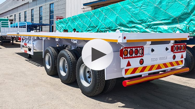 40 Flat Bed Trailer Price for Sale in Tanzania Dar Es Salaam