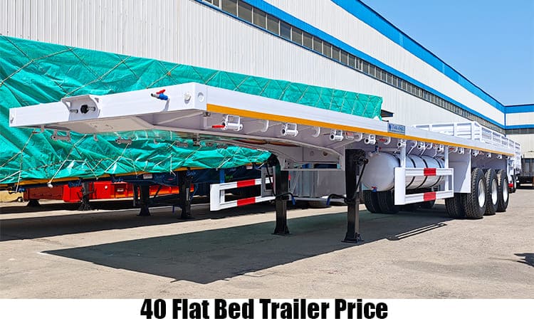 40 Flat Bed Trailer Price for Sale in Tanzania Dar Es Salaam