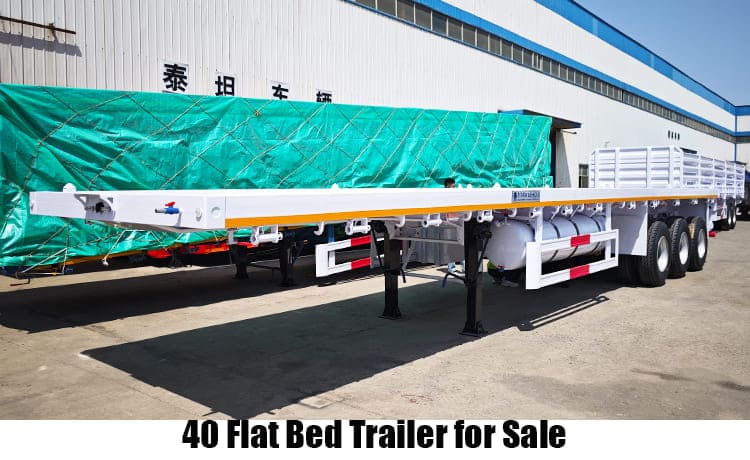 40 Flat Bed Trailer Price for Sale in Tanzania Dar Es Salaam
