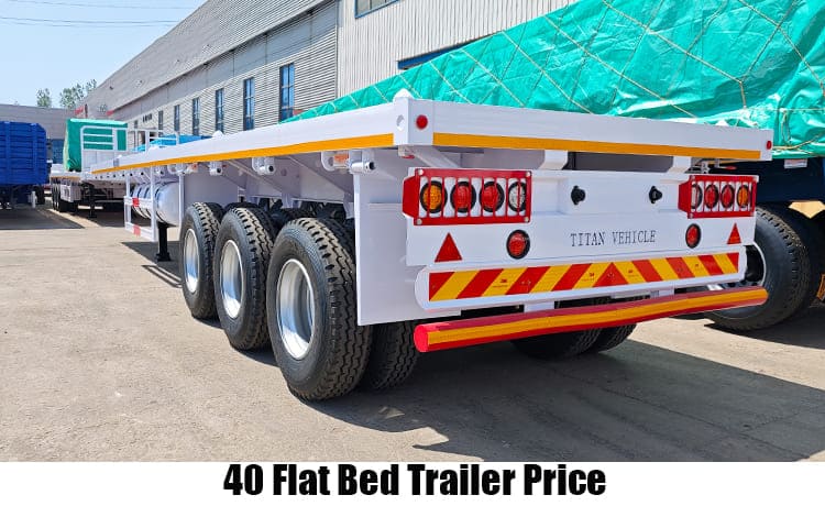 40 Flat Bed Trailer Price for Sale in Tanzania Dar Es Salaam