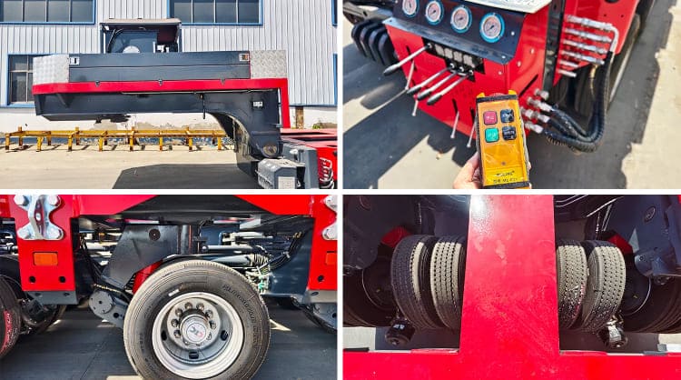 Nicolas Hydraulic Multi Axle Modular Low Bed Trailer in Tanzania